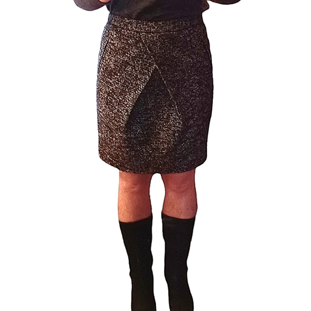 Martin + Osa Black and White Tweed Pencil Skirt! NEW with tags!
